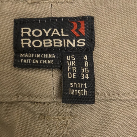 Royal Robbins Sydney pant Khaki denim size 4 - short length - Picture 3 of 14